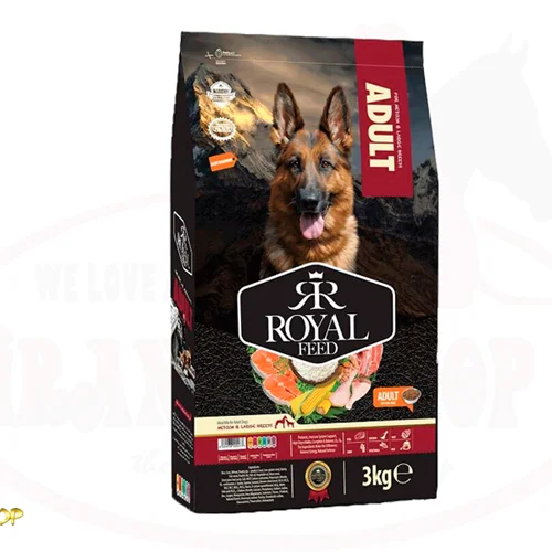 غذای خشک سگ رویال فید مناسب برای سگ های بالغ نژاد متوسط و بزرگ _ وزن 3 کیلوگرم