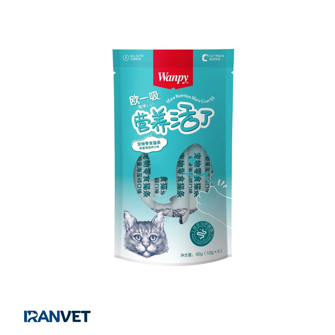 تشویقی گربه مدل کینگ ونپی طعم جلبک دریایی