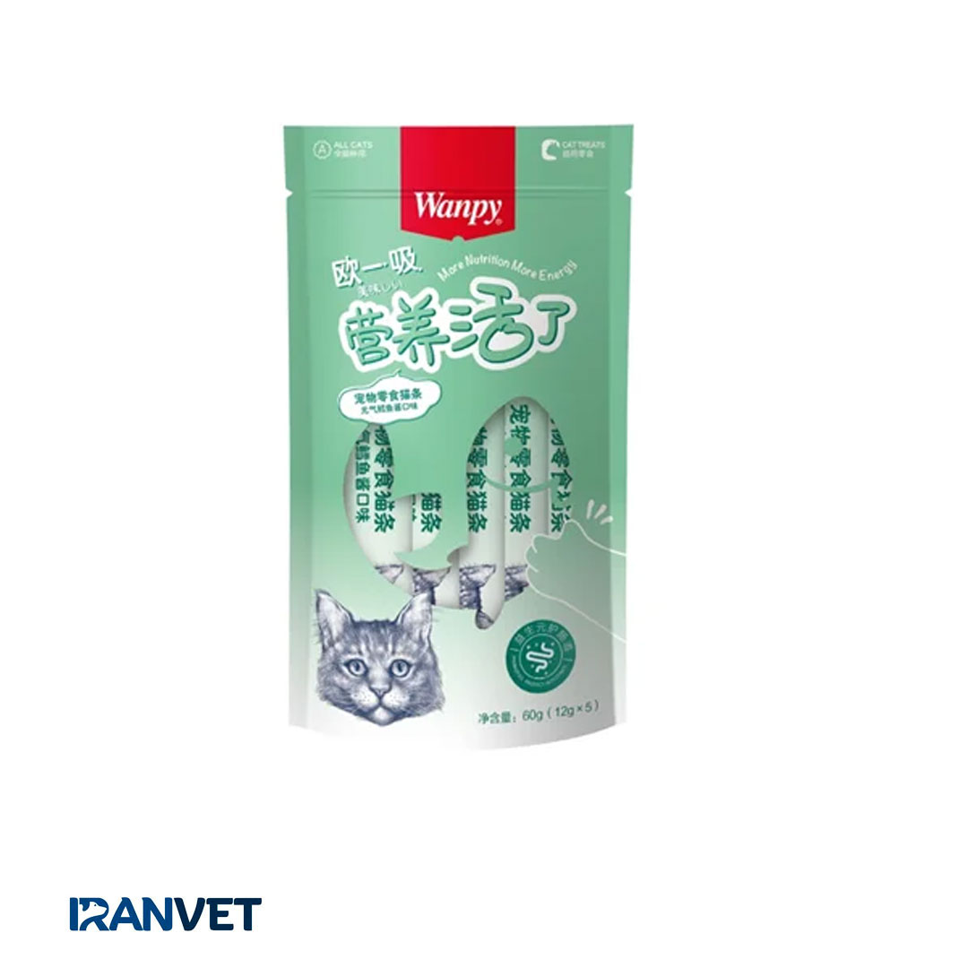 تشویقی گربه مدل کینگ ونپی طعم ماهی قزا آلا