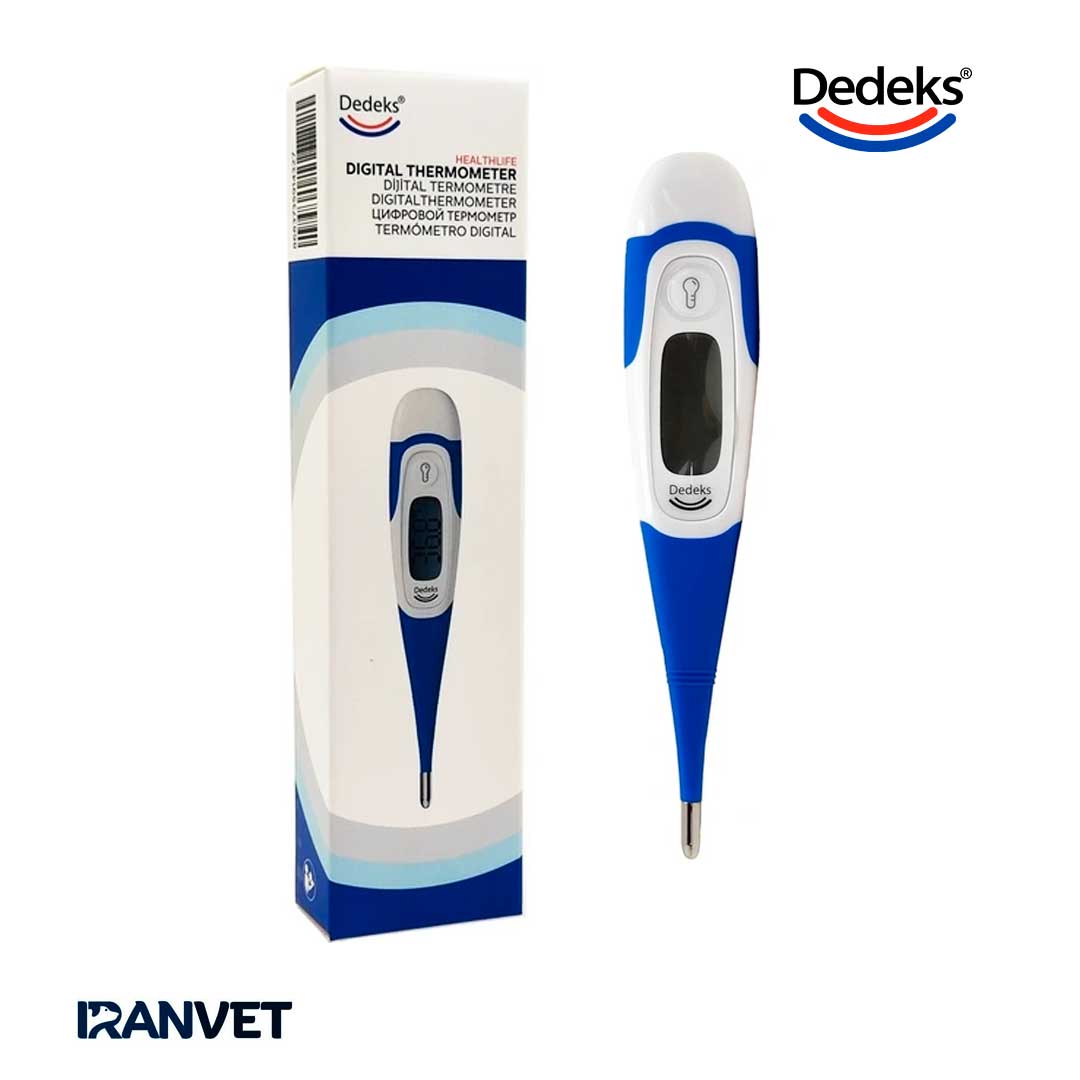 تب‌سنج دیجیتال 10 ثانیه دامپزشکی ددکس Dedeks Digital Thermometer