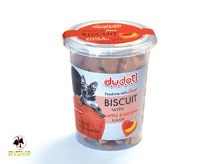 تشویقی سگ دودوتی مدل بیسکوییتی با طعم سیب و موز 350گرمی