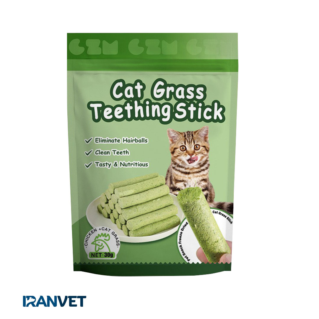 تشویقی کت گرس گربه Cat Grass تعداد 10 عددی-30 گرم